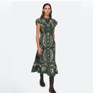 SEA NEW YORK
CHARLOUGH S/S DRESS - GREEN size 6
